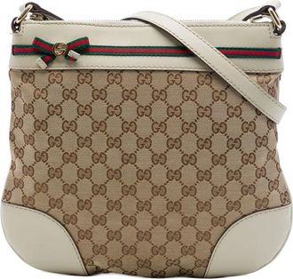 Gucci Pre-owned Gucci GG Canvas Web Mayfair Crossbody Ladies PMPGSW6QCM9APAZD