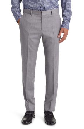BOSS Genius Slim Fit Wool Suit Pants in Charcoal Grey at Nordstrom, Size 30 X R