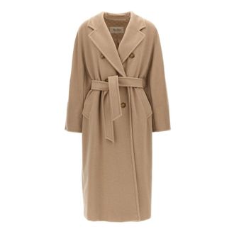 Max Mara Madame - 101801 Icon Coat - female - Max Mara - Belted Coats - Beige - M - Coats