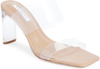 Tony Bianco Chicago Sandal in Clear Vinylite/Skin Nappa at Nordstrom, Size 7.5