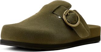 Ariat Womens Country Mule in Olive Suede, B Medium Width, Size 7.5, by Ariat