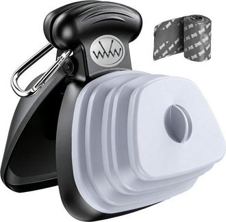 OEM Recogedor Port&aacute;til Para Excrementos De Perro Con 15 Bolsas - Plegable - Con Dispensador De Bolsas - Herramienta Para Recoger Excrementos De Mascotas -