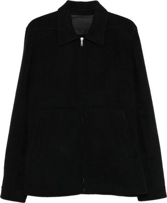 Rick Owens Pointed-collar Zip-front Shirt Jacket