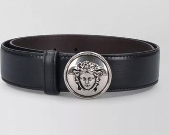 Versace adjustable belt medusa buckle design