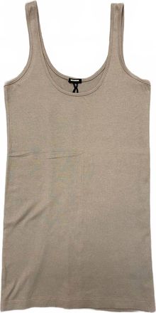 Monrow Womens Classic Layer Tank In Taupe