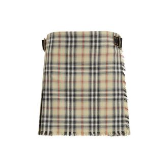 Burberry Multicolor Wool Oves Aries Mini Womens Skirt