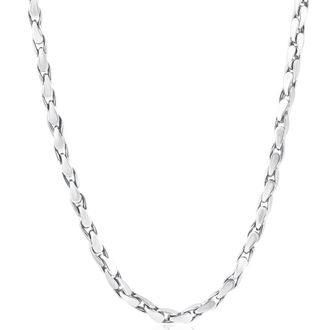 Pompeii3 Mens Designer Box 14k Gold (71gram) or Platinum (133gram) 5mm Link Chain Necklace 24
