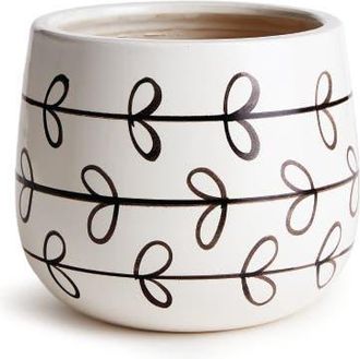 Napa Home & Garden Millie Hand-Painted Pot in White at Nordstrom, Size Small