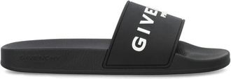 Givenchy Black Logo Slides