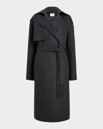 Khaite Manston Belted Wool Coat