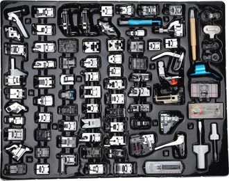 OEM Juego De 82 Prensatelas Para M&aacute;quinas De Coser Dom&eacute;sticas, Accesorios Multifuncionales Para El Hogar