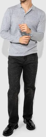 Monfrere Caine Straight Leg Jeans In Leopard Flock