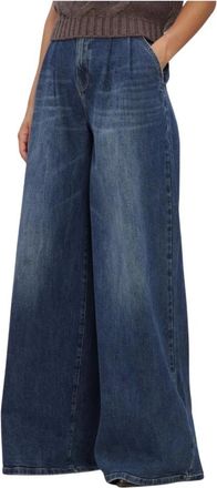 Janice Jeans, Dames, Blauw, W27, Katoen, Dollar 469 Wide Jeans
