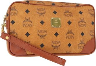 MCM Visetos Pouch Pvc Pvc Clutche & Pouche Bag (Pre-Owned)