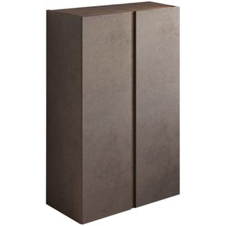 Dmora Armadio Multiuso 2 Ante Predore, 5 Ripiani, Apertura Manuale Made in Italy, 2 Ante, 70x111h cm Marrone Bronzo
