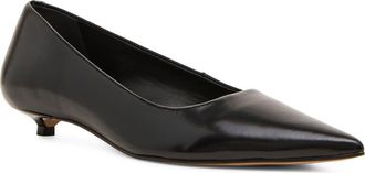 Steve Madden Ardyn Pointed Toe Pump in Black Leather at Nordstrom, Size 8.5