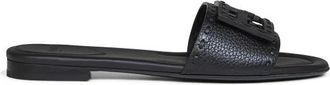 Fendi Baguette Selleria Slides - Dames - Sandalen - Zwart - 36 1/2 EU - Leer - Schoenen