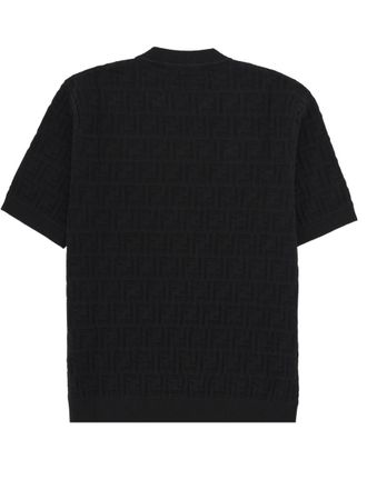 Fendi FF Logo Cotton T-Shirt - Black