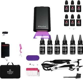 OEM Herramienta Para Extensiones De Cabello, Adhesivo Fuerte, F&aacute;cil De Usar, Kit-3