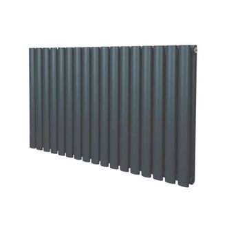 MonsterShop Oval Column Radiator - 600mm x 1020mm - Anthracite Grey