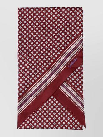 Saint Laurent silk lavalliere scarf
