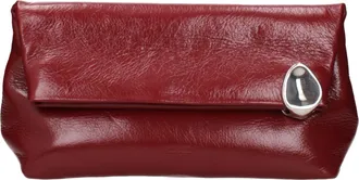 Jil Sander Red Leather Clutch Womens Bag