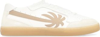 Palm Angels Mens Sneakers New Palm 1 Leather White Cow Hide Trainers