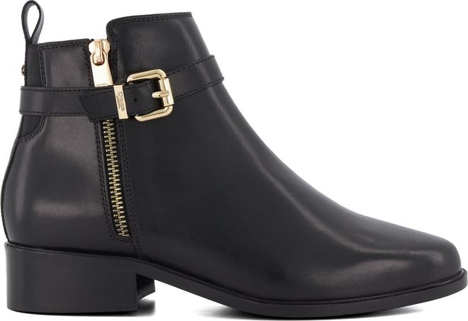 Ladies Pepi Buckle-Side Casual Ankle Boots Size UK 4 Black