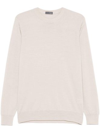 Drumohr Light Beige Merino Wool Sweater