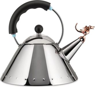Alessi Tea Rex stainless-steel kettle - unisex - Thermoplastic Resin/stainless steel/Copper - OS - Silver