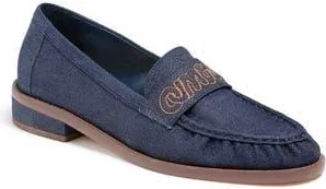 Cinq &agrave; Sept Gretta Amour Denim Loafer in Indigo Denim at Nordstrom Rack, Size 10.5Us / 40.5Eu