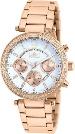 Invicta Angel Chronograph Crystal White Dial Ladies Watch 21558
