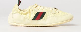 Gucci Sneakers basse Shift in pelle scamosciata e mesh con nastro Web