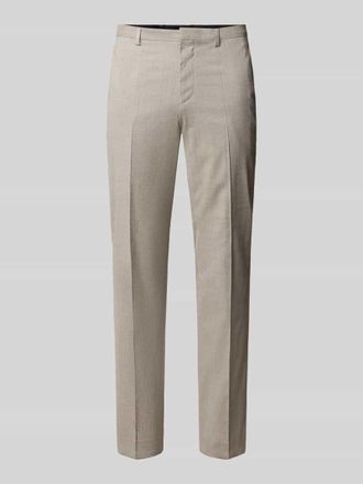 HUGO BOSS Extra Slim Fit Anzughose aus Viskose-Schurwoll-Mix Modell HESTEN253X in Beige, Gr&ouml;&szlig;e 102