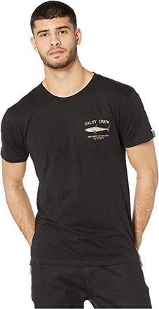 Salty Crew Bruce Short Sleeve T-Shirts Mens T Shirt Black : 2XL, Cotton