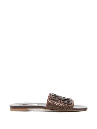 Casadei Sandali Bassi in Pelle Casadei