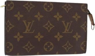 Louis Vuitton Pre-owned Canvas Clutch - Dames - Vintage Clutch - Bruin - ONE Size - Vintage