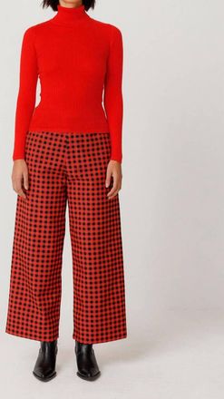 SKFK Aldara Gots Turtleneck In Red