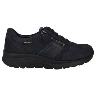 Mephisto Rollende brede pasvorm sneaker - Blauw - Dames - Sneakers - Blauw - 36 EU - Schoenen