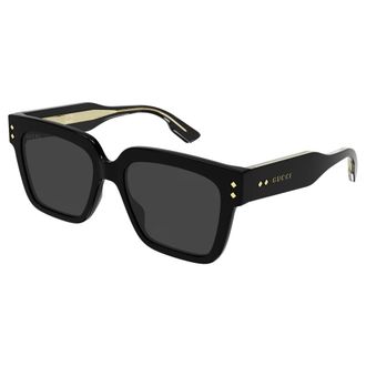 Gucci Sunglasses, male, Black, Size: 54 MM Rectangular Frame Sunglasses