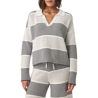 Splendid Ronnie Colorblock Sweater in Ink Stripe at Nordstrom Rack, Size Small