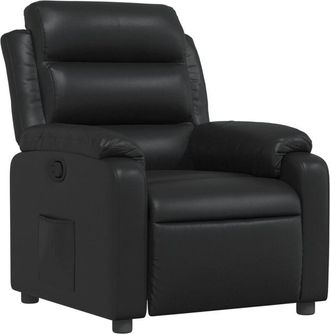 vidaXL Sillón reclinable de cuero sintético negro Vidaxl