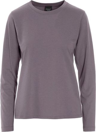 Bitte Kai Rand Basic Long-Sleeve Blouse - Dames - Blouses - Grijs - 2XL - Katoen - Overhemden