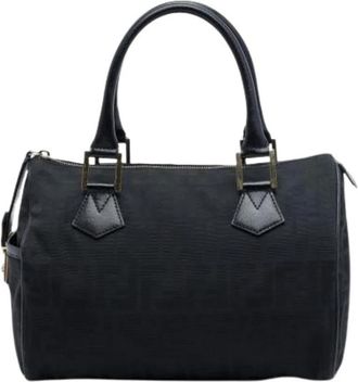 Fendi Pre-owned Canvas fendi-bags - Dames - Vintage Handtas - Zwart - ONE Size - Vintage