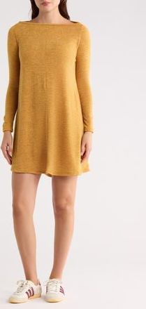 Go Couture Long Sleeve Sweater Dress in Mustard at Nordstrom Rack, Size X-Large