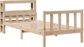 vidaXL Estructura De Cama Sin Colch&oacute;n Madera Maciza De Pino 100x200 Cm Vidaxl