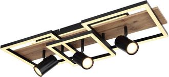 Globo Lighting Plaf&oacute;n - Kassu - Natural Negro - Metal - Led - 67305d2