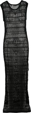 P.A.R.O.S.H. Abito lungo in tricot - Dames - Strandmode - Zwart - S - Katoen - Badmode