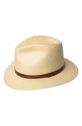 Bailey Azure Sun Water Repellent Woven Fedora in Tan at Nordstrom, Size Xx-Large