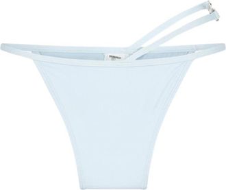 GCDS Sita Logo-Plaque Bikini Bottoms - Dames - Bikinis - Blauw - M - Polyester - Badmode